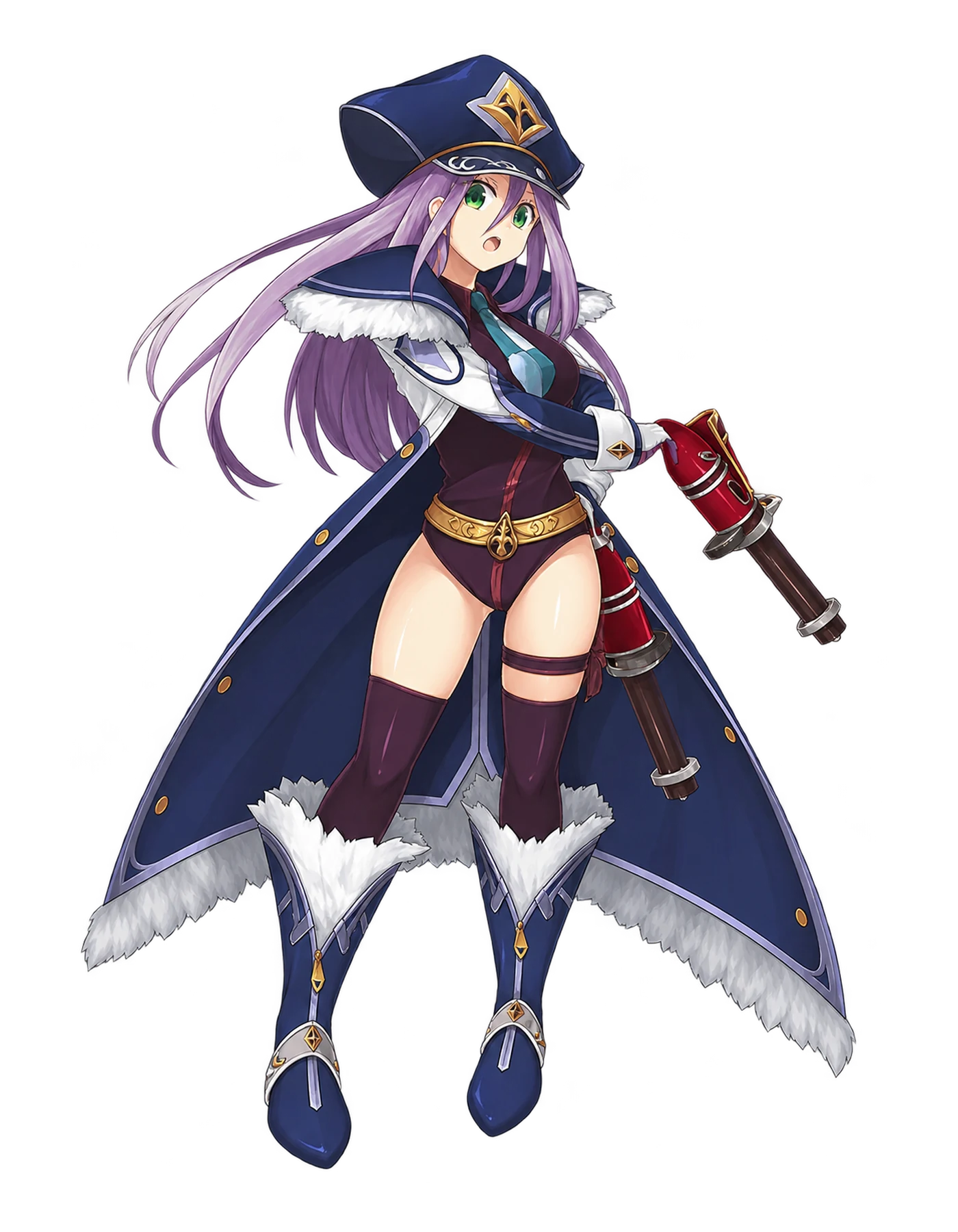 Sharpshooter มือปืนสาวหมวกทหารเรือ เสื้อคลุมน้ำเงินขอบขน